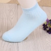 Ruehime confortable mujer barco calcetines medias de tubo medio medias de malla superior Specification image